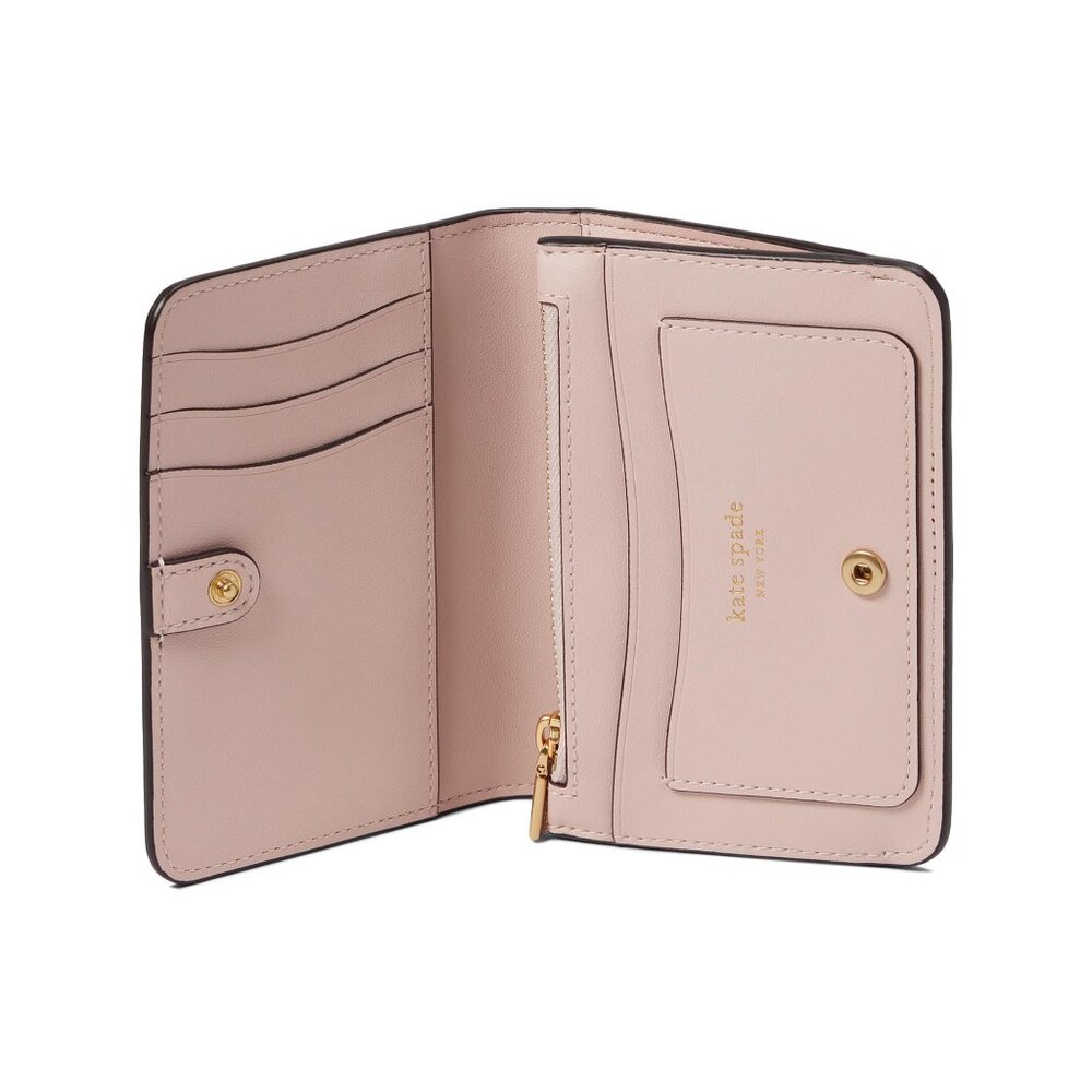kate spade Ava Pebbled Leather Bifold Card Case Cordovan One Size NWT - Picture 8 of 8